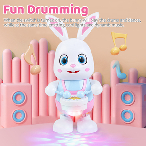 Conejo <span class=keywords><strong>de</strong></span> Dibujos Animados MILI, Baila y Canta, Conejito Electrónico Musical, Animal que Toca el Tambor con Luces LED, Lindo Juguete Eléctrico <span class=keywords><strong>para</strong></span> Mascotas, Regalo <span class=keywords><strong>de</strong></span> Cumpleaños <span class=keywords><strong>para</strong></span> Niños - Product Image 3