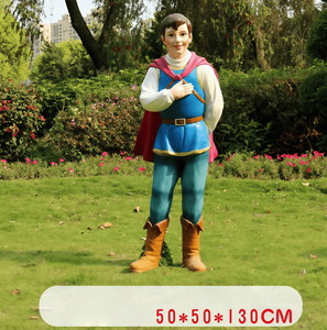 屋外大型グラスファイバー樹脂製漫画アニメ白雪姫七人の小人彫刻 - Product Image 3