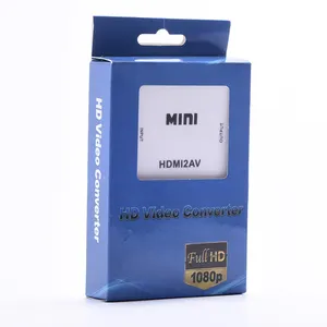 مصنع HD مي إلى Av 3Rca تحويل HDMI2AV تحويل CVBs مركب محول فيديو PAL/NTSC مع كابل يو اس بي