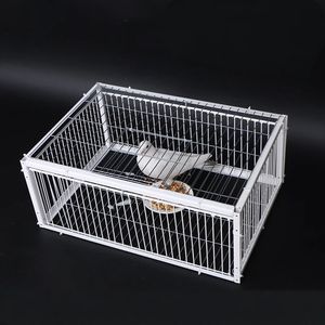 <span class=keywords><strong>Cage</strong></span> Piège à Pigeons en Fil Métallique à Motif Solide pour Extérieur avec Porte à Trappe Automatique pour Oiseaux Poulets Petits Animaux Domestiques Emballée dans une Boîte - Product Image 1