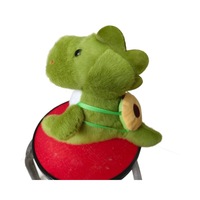 Nouvelle Peluche Dinosaure HongRuiKe 8 Pouces, Jouet en Peluche Dragon Vert Mignon pour Machine à Pinces, Cadeau Unisexe 14+ Années, Fête, Polyester PP