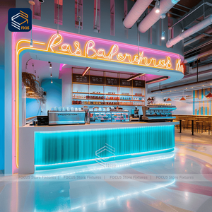 Diseño personalizado de heladería con vitrinas LED que cambian de color - Product Image 5