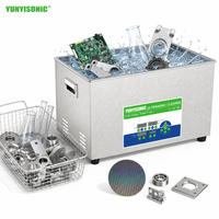 Machine de nettoyage ultrasonique industrielle électrique 22L, directement de l'usine, avec réservoir en acier inoxydable pour pipettes volumétriques et verrerie de laboratoire