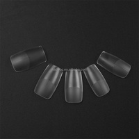 15 Tailles – Faux Ongles Carrés Pleins Mat Pré-Formés – Couverture Complète en Gel – Robustes et Épais – Pour Manucure Artistique
