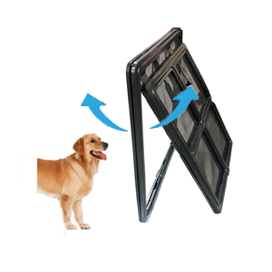 Porte moustiquaire personnalisée pour animaux de compagnie, nouveau design intelligent, <span class=keywords><strong>double</strong></span> <span class=keywords><strong>sens</strong></span>, respirante, avec rabat magnétique pour chiens et chats - Product Image 3