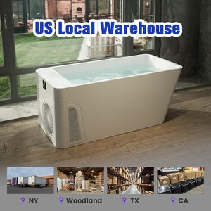 2026 All-in-One Eisbadewanne Rechteckige Einbau-Acryl Freistehende Kaltwasser-Tauchbadewanne für Outdoor-Fußballspieler zur Muskelregeneration - Product Image 2