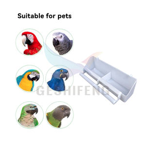 Alimentador de pájaros GSF, comedero de pájaros de plástico, comedero de pájaros, plástico reciclado con soporte para alimentación, riego, loro, canario, Paloma - Product Image 5