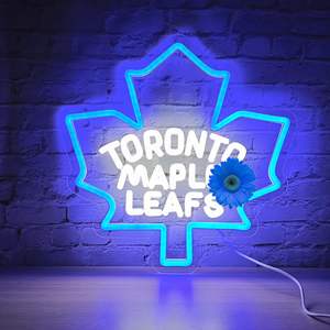 لوحة قيقب ليد لافتة نيون تعمل بمنفذ USB ديكور جداري للفريق الرياضي ديكور جداري لغرفة النوم هدية مثالية لمحبي الهوكي-منظر طبيعي للأولاد - Product Image 1