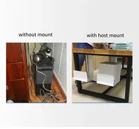 CP-01 universel support de boîtier PC sous le bureau mur côté ordinateur CPU support réglable Mainframe cintre boîte hôte support support support