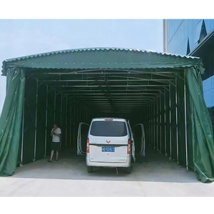  Industrial Storage Push Pull Shelter - Heavy Duty Foldable Movable <b>Canopy</b> Warehouse <b>Tent</b> with Galvanized Frame - Product Image 5