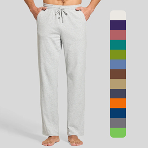 Automne hommes 400Gsm polaire cordon survêtement pantalons de survêtement haute qualité taille élastique vêtements de sport personnalisé blanc broderie en vrac - Product Image 1