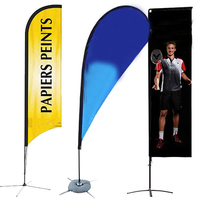 Drapeau d'extérieur télescopique en fibre de verre, pôle de plage, extérieur, m
