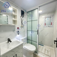 Maison préfabriquée personnalisée pliable et mobile de 40 pieds ou 20 pieds, deux chambres, en acier léger, extensible, type conteneur