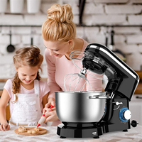 Robot Pâtissier et Mélangeur Alimentaire Multifonction 3-en-1 Pour Cuisine : Batteur Sur Socle Type Planétaire Pour Gâteaux et Pâtes