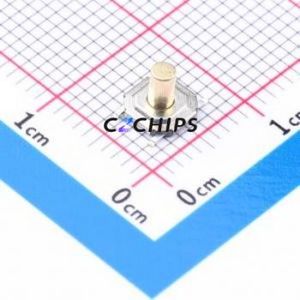 TS5245A 250gf 025 Tactile Switch SMD,5.2x5.2mm Switch Single Pole Single Throw Round Button 2.5N Vertical Mount - Product Image 1