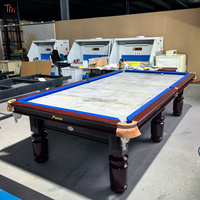 Table de billard russe moderne STELLARWAY 10FT 12FT avec pieds réglables, plateau en ardoise professionnel, coussinets en caoutchouc, table de sport personnalisée