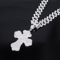 Pendentif croix clouté, style hip-hop punk urbain, accessoire cool pour la danse de rue, cadeau bouddhiste, en promotion