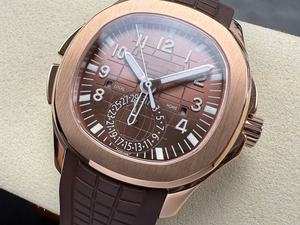 Montre mécanique de luxe pour plongeurs, qualité supérieure, étanche, 40 mm, mouvement ETA 324, multifonction, or rose, PP GMT 5164 - Product Image 3