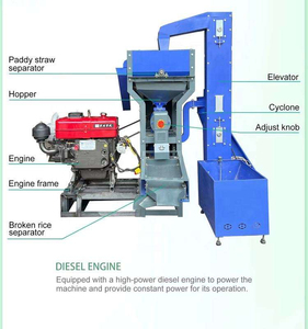 Moulin à farine et décortiqueuse de riz automatique haute performance avec grand moteur/moteur diesel - Product Image 6