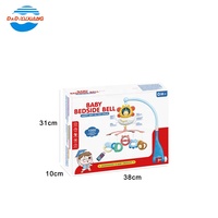 Jouets éducatifs musicaux électroniques en forme de crabe, sonnette à hochet, projecteur mobile en plastique à suspendre pour lit de bébé, vente chaude