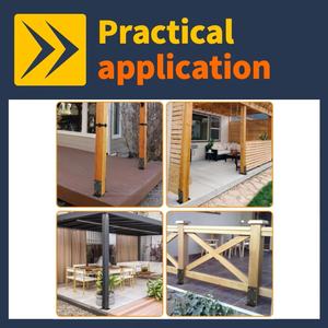 ฐานเสาคอนกรีตขนาด 8.5*8.5*4 นิ้ว สำหรับยึดเสาเหล็ก รั้วเหล็ก ฐานเสาเหล็กสีดำ พร้อมเดือยยึดพื้นดิน - Product Image 2