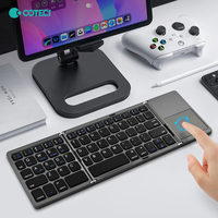 COTECi sistem Keyboard Touchpad nirkabel ultra-tipis penyangga Tablet Laptop 3 lipat kompatibel IOS MAC Android Win-baru