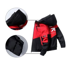 เสื้อแจ็คเก็ตพาร์ก้าทรงสลิมสำหรับผู้ชาย ดีไซน์ขายดี พร้อมฮู้ดและบุใยอุ่น แฟชั่นลายพิมพ์ตัวอักษร เหมาะสำหรับใส่ฤดูใบไม้ผลิ - Product Image 4