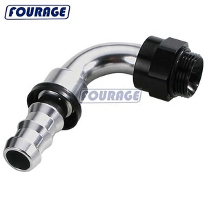 90 độ nhôm làm mát dầu phù hợp an6 an8 AN10 AN12 để Metric m22x1.5 đẩy vào vòi barb phù hợp Bộ chuyển đổi - Product Image 2
