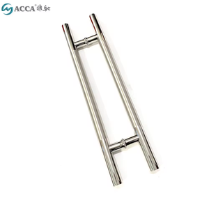 AC-H708 nhà sản xuất chuyên nghiệp h loại đánh bóng thép không gỉ trượt cửa kính xử lý chất lượng tốt cửa kính phần cứng - Product Image 5