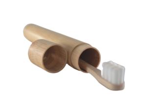 Hochwertige, Ultraweiche Bambuszahnbürste mit Bambusholzetui - Product Image 4