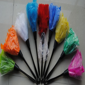 Minuscule plumeau noir <span class=keywords><strong>blanc</strong></span> mini poignée Turquie marabout Flats Duster rose nettoyant brosse pour la maison propre - Product Image 2