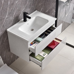 Mobile da Bagno Scanalato con Lavabo in Legno, Arredamento Bagno Direttamente dalla Fabbrica - Product Image 3