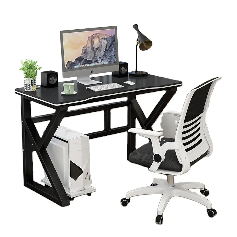 Escritorio moderno y sencillo para ordenador, escritorio de dormitorio para el hogar, mesa de escritorio de oficina para juegos de escritura para estudiantes
