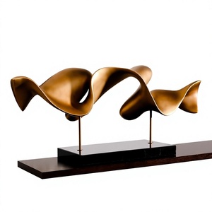 L 122 x B 30 x H 51 cm Abstract Sculpture Irregular Shape Handmade Artistic Tabletop Decor for Living Room Single-piece Package - Product Image 1