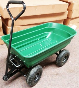 <span class=keywords><strong>Chariot</strong></span> de jardin basculant 75L, <span class=keywords><strong>chariot</strong></span> à quatre roues pneumatiques pour outils, terre et engrais - Product Image 6
