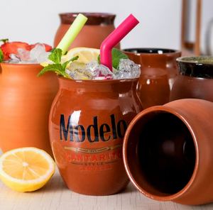 Cantaritos de Cerámica Hechos a Mano de 400 ml, Diseño Mexicano Clásico de Arcilla de Terracota para Café y Fiestas, Taza de Cerámica Clásica de 400 ml - Product Image 3