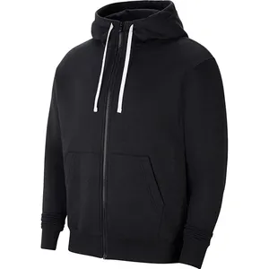 Düşük adedi 500gsm ağır kalın tam fermuarlı kapüşonlu svetşört unisex düz boş siyah erkekler için tek fermuar ile hoodie