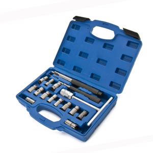 17Pcs Diesel Injector Seat Cutter Cleaner Universal Re-Face <strong>Reamer</strong> <strong>Tool</strong> Set - Product Image 2