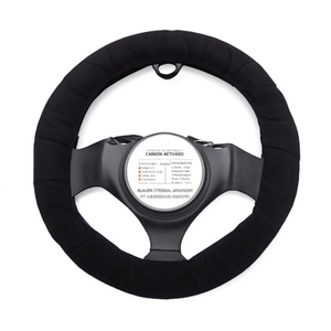 Funda para Volante de Terciopelo Negro, Universal, Accesorio para Auto - Product Image 2