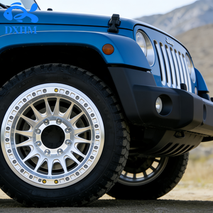 Rines de Aleación Forjados Plateados Pulidos para Jeep <span class=keywords><strong>Wrangler</strong></span>, Rines de Auto de 17 Pulgadas y 6 Birlos, Nuevos y Personalizados para Camionetas Todoterreno y SUV - Product Image 1