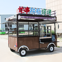 Camion à gaufres mobile, chariot de vente ambulante électrique, remorque barbecue, camion à tacos, kiosque à pizza, caravane alimentaire, chariot alimentaire en bois