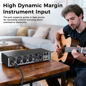 <span class=keywords><strong>Interface</strong></span> audio professionnelle MQ44 24 bits 192 kHz, carte son USB pour studio d'enregistrement musical sur PC, prix d'usine - Product Image 6