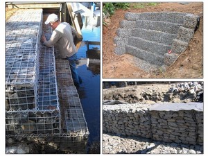 Mạ kẽm nóng gabion giỏ Hàn gabion kim loại lưới hộp cho đá giữ lại tường - Product Image 6