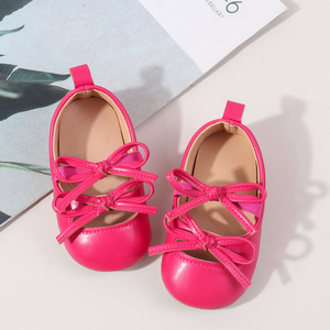 Nouveauté, belles chaussures pour bébé en PU solide, pour filles, pré-marcheuses - Product Image 3