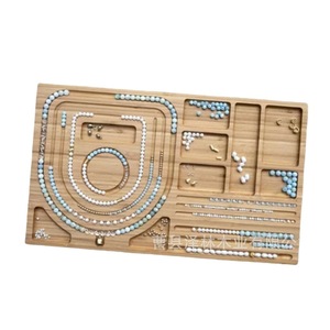 Wooden <b>Beaded</b> Board For <b>Bracelet</b> <b>Making</b> Rectangle Pine Natural Wood Color Jewelry <b>Making</b> Supplies <b>Kit</b> - Product Image 2