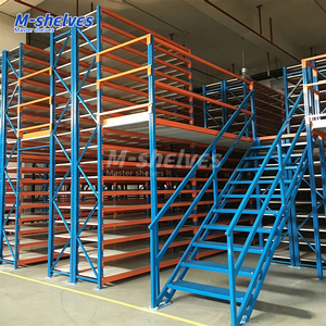 Ruimtebesparend magazijn mezzaninevloer stellingsysteem maximaliseert verticale opslagruimte - Product Image 5