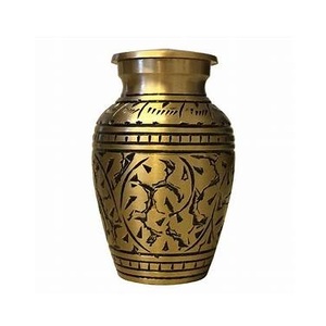 Venta caliente de alta calidad artesanal listo para enviar recuerdos de cremación de latón para restos humanos Mini urna para cenizas - Product Image 3