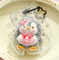 Porte-clés en silicone souple de qualité supérieure, jouet anti-stress à remontée lente, motif animal Mochi Kawaii, cadeau de collection