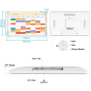 21,5 polegadas Android 14 Touch Screen Smart <span class=keywords><strong>Digital</strong></span> Photo Frame AG Anti-Brilho Display <span class=keywords><strong>Digital</strong></span> Calendário Planner Relógio para a família - Product Image 5