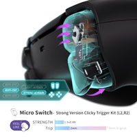 Boutons de souris pour version renforcée, micro clics pour contrôleur, en plastique noir, pour kit complet de clics